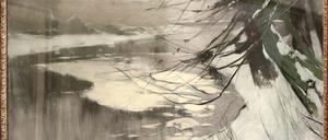 Karl Hagemeister vermochte auf seinem Bild "Tauwetter" von 1904 sogar den dunstigen Nebel darzustellen.