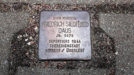 Friedrich Siegfried Daus wurde im Alter von 68 Jahren nach Theresienstadt deportiert.