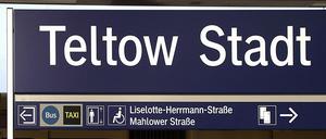 Der S-Bahnhof in Teltow.
