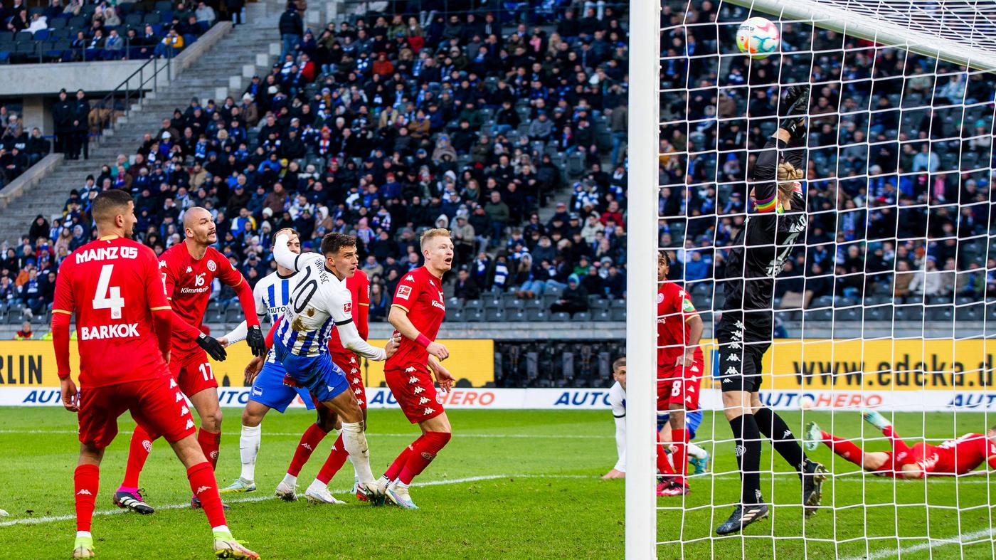Hertha BSC spielt 11 gegen Mainz 05 Guter Auftritt, zwei Punkte zu wenig