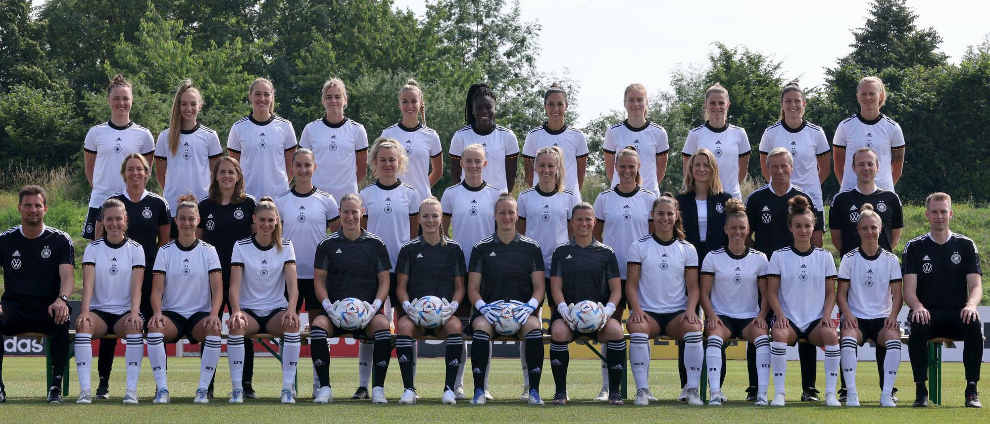 EM 2022 der Frauen Dieser deutsche Kader spielt bei der Fußball- Europameisterschaft