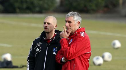 Unter Mirko Slomka (rechts) arbeitete Nestor El Maestro schon als Assistent in der Bundesliga. 