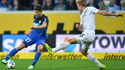 16., 50. und 86. Minute: Hoffenheims Andrej Kramaric (l.) traf dreimal gegen Hannover.
