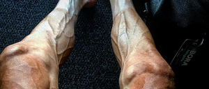 Nach der 16. Etappe postete Pawel Poljanski dieses Foto seiner Beine. 