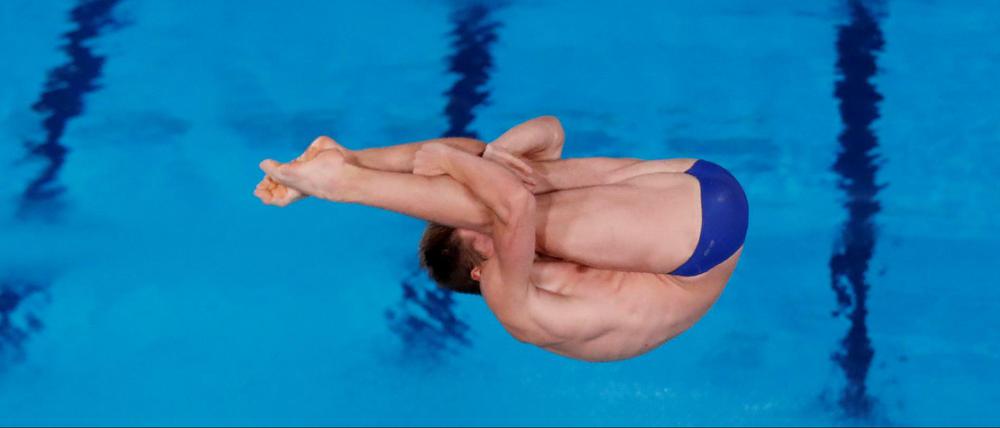 Die Anspannung hat sich gelohnt: Patrick Hausding und Lars Rüdiger gewinnen Bronze im Wasserspringen.