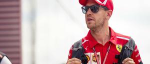 Schwerer Gang. Sebastian Vettel trauert um Ferrari-Boss Sergio Marchionne.