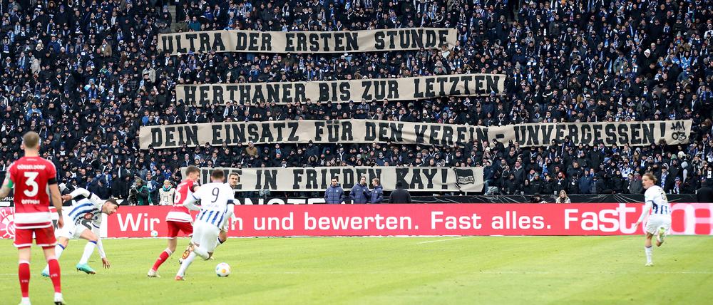 Der frühere Ultra Kay Bernstein wird bei den Hertha-Fans für immer unvergessen bleiben.