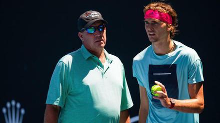 Trainerstunden. Seit den US Open arbeiten Alexander Zverev (links) und Ivan Lendl zusammen. Bei den ATP-Finals in London gab es den ersten großen Erfolg.