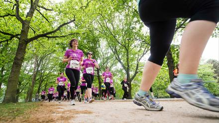 Laufen als Leidenschaft. Wie hier beim Frauenlauf im Berliner Tiergarten.