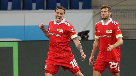 Der Spielentscheider. Max Kruse (links) glänzte gegen Hoffenheim als Vorbereiter und Vollstrecker. Den Mitspieler Christopher Lenz freut’s.