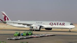 Eine Qatar-Airways Maschine (Symboldbild).