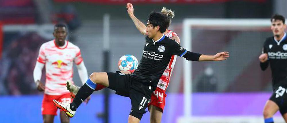 Masaya Okugawa traf zum 2:0 für Bielefeld.