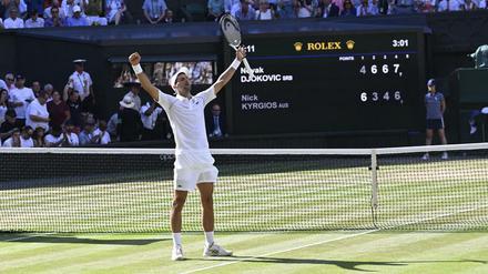 Er hat es wieder geschafft! Novak Djokovic ist nun siebenfacher Wimbledon-Champion.