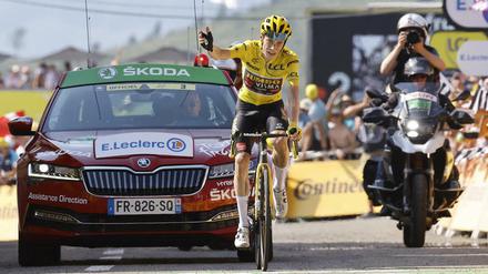 Chapeau. Jonas Vingegaard steht vor dem Gesamtsieg bei der 109. Tour de France.