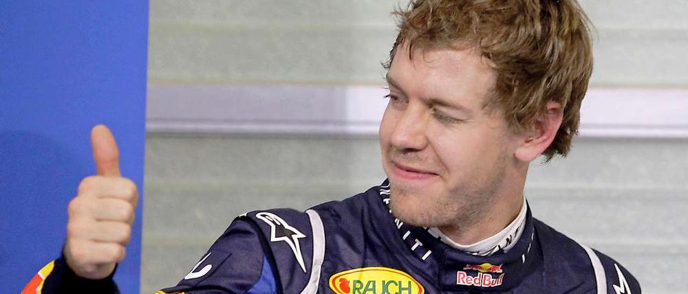 Wieder die Nummer eins. Sebastian Vettel lässt einfach nicht locker.