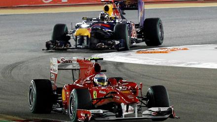 Vettel kam in Singapur nicht an Alonso vorbei.
