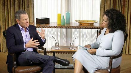 Lance Armstrong im TV-Interview mit Talk-Queen Oprah Winfrey.