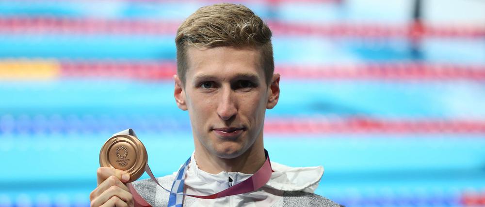 Florian Wellbrock hat bei den Olympischen Spielen die Bronzemedaille gewonnen.
