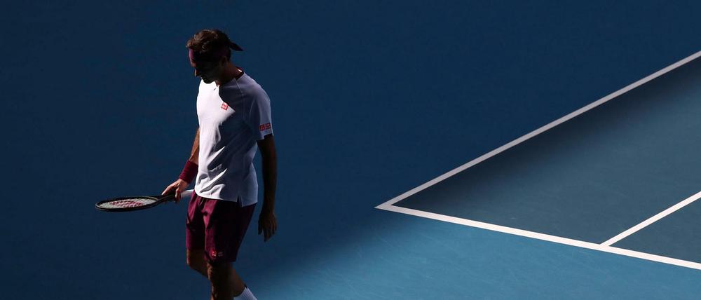 Licht und Schatten. Roger Federer zittert sich in das Halbfinale der Australian Open.