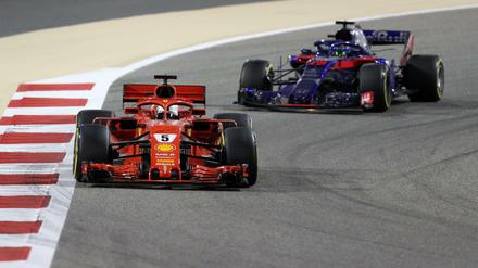 Sebastian Vettel siegte in Bahrain.