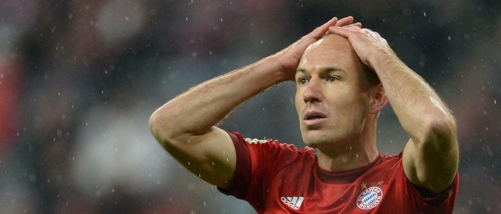 Haarig. Arjen Robben scheint Bayern gegen Juventus zu fehlen.