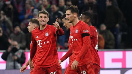 Läuft wieder. Thomas Müller und seine Bayern haben die ersten zwei Rückrundenspiele mit insgesamt 9:0 Toren gewonnen.