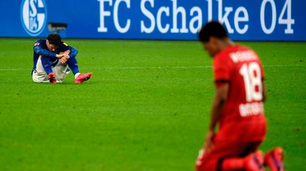 Richtig freuen konnte sich keiner beim nach dem Spiel zwischen Schalke und Leverkusen. 