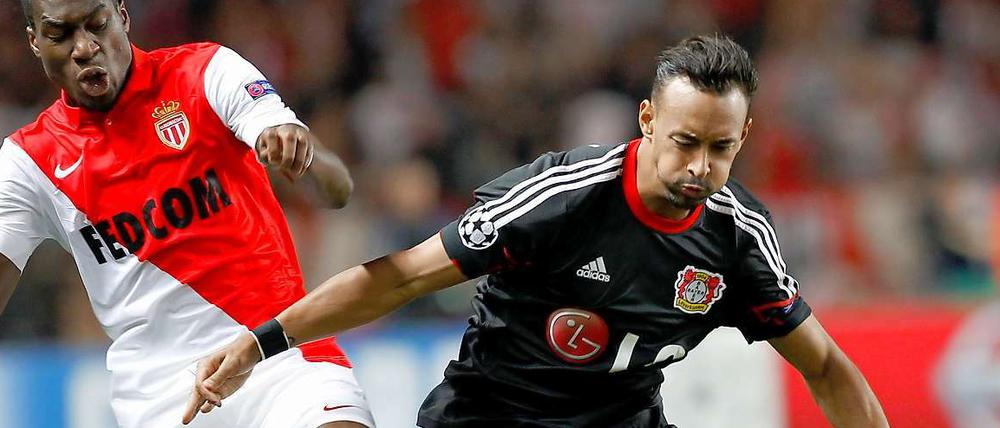 Karim Bellarabi konnte Leverkusens 0:1 zum Auftakt der Champions League beim AS Monaco auch nicht verhindern.