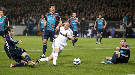 Karim Benzema traf für Real.