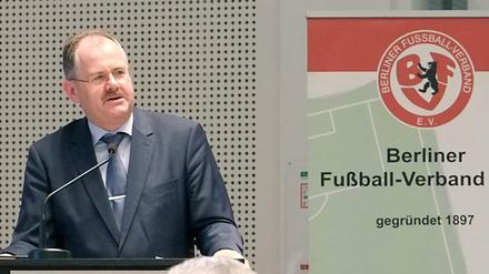 Will Stärke demonstrieren: Bernd Schultz, Präsident des Berliner Fußballverbandes.