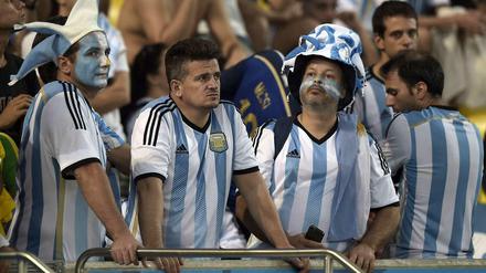 Argentiniens Maracanco? Enttäuschte Fans nach dem verlorenen WM-Finale im legendären Stadion von Rio de Janeiro.