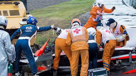 Jules Bianchi war in Suzuka bei strömendem Regen von der Strecke abgekommen und mit hoher Geschwindigkeit unter einen Bergungskran gekracht