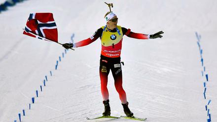 Johannes Thingnes Bö siegte auch am letzten Saisonwochenende in Oslo.