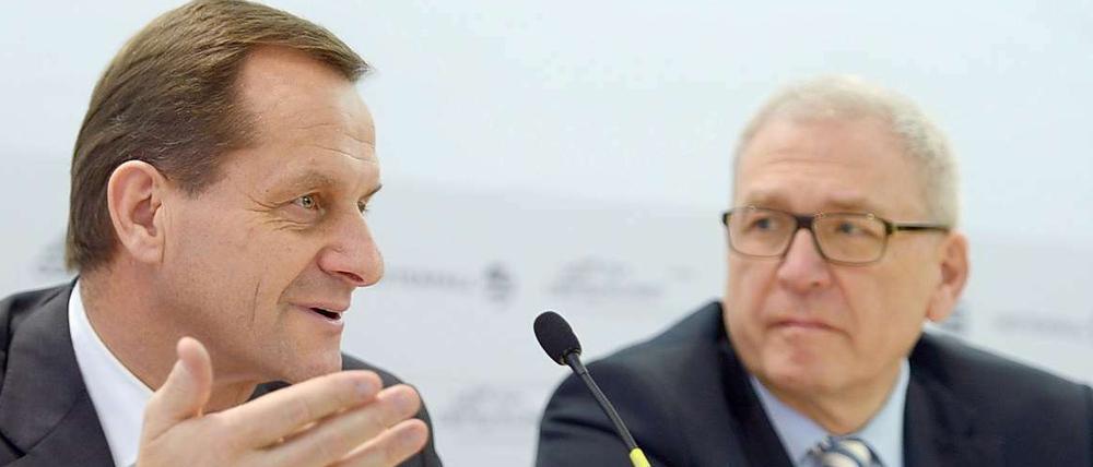 DOSB-Präsident Alfons Hörmann (links) und Generaldirektor Michael Vesper.