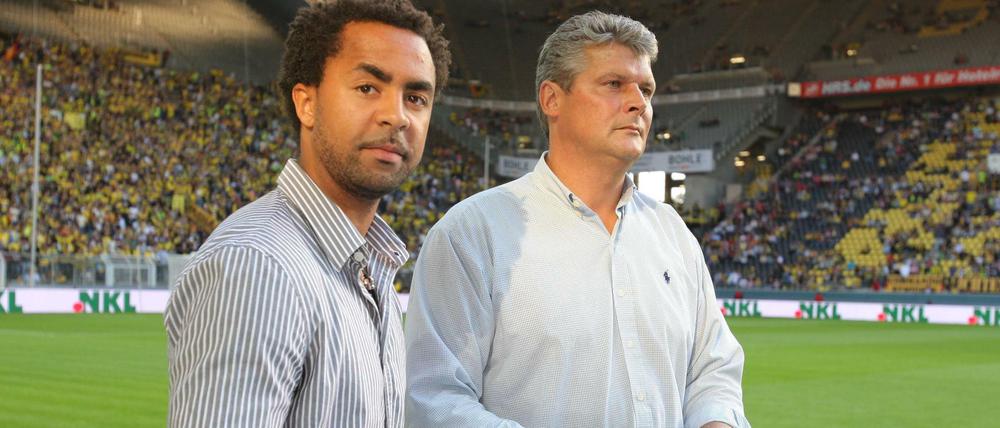 In der Kritik. Patrick Owomoyela (l.) und Norbert Dickel wurden von Borussia Dortmund sanktioniert.