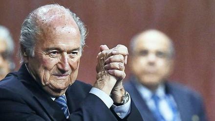 Fifa-Präsident Joseph Blatter nach seiner Wiederwahl