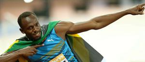 Usain Bolt ist fast wieder so schnell wie ein Pfeil.