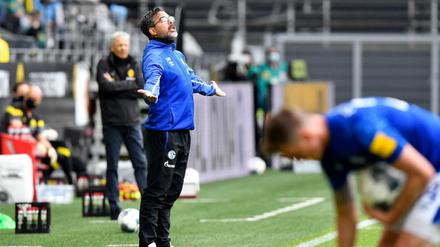 Ganz offen: Die letzten Ergebnisse seines Teams können Schalkes Trainer David Wagner nicht gefallen.