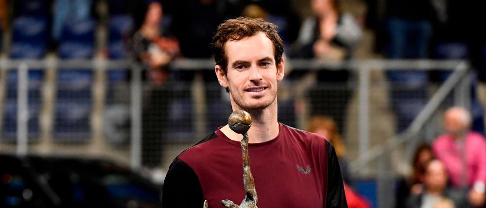 Pure Erleichterung. Andy Murray gewinnt die European Open in Antwerpen. 