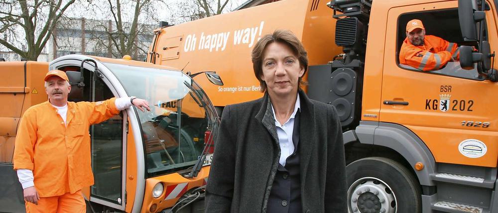 Nach zwölf Jahren an der Spitze der Berliner Stadtreinigungsbetriebe will Chefin Gäde-Butzlaff abtreten.