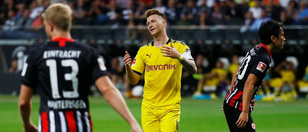 Dortmunds Kapitän Marco Reus kommt mit seinem Team nicht über ein 2:2 hinaus.