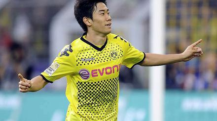 Der Japaner Shinji Kagawa zeigte gegen den VfL Wolfsburg, dass er sich langsam aus seinem Formtief herausarbeitet.