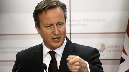 Der britische Premierminister David Cameron verfolgte in Riga eine eigene Agenda.