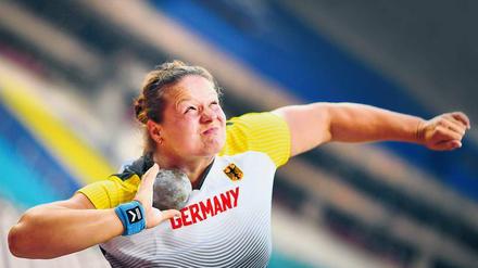 Volle Kraft voraus: Christina Schwanitz ist Deutschlands beste Kugelstoßerin.