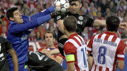 Das erste Halbfinale zwischen Atletico und Chelsea war nichts für Fußballfeinschmecker.