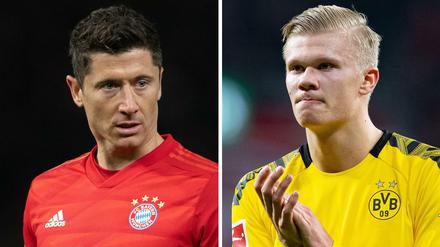 Alter oder Junger. Lewandowski oder Haaland - wer trifft mehr in der neuen Saison?