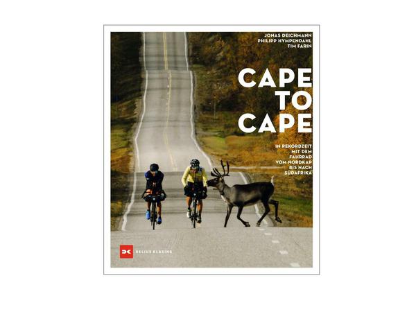 "Cape to Cape. In Rekordzeit mit dem Fahrrad vom Nordkap bis nach Südafrika" von Jonas Deichmann u.a., 160 Seiten, 29,90 Euro