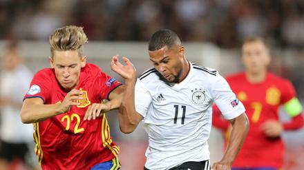 Bei der U-21-Europameisterschaft gewann Serge Gnabry das Finale mit der deutschen Nationalmannschaft gegen Spanien.