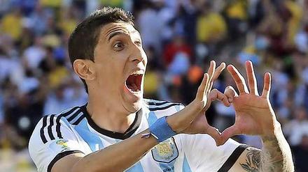 Mit ganzem Herzen Argentinier: Angel di Maria wäre gern im WM-Finale aufgelaufen, doch letztlich stoppte ihn eine Oberschenkelverletzung.