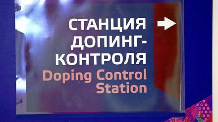 Dopingkontrolle auf Russisch. MGF ist die neue Modedroge vor den Winterspielen in Sotschi.